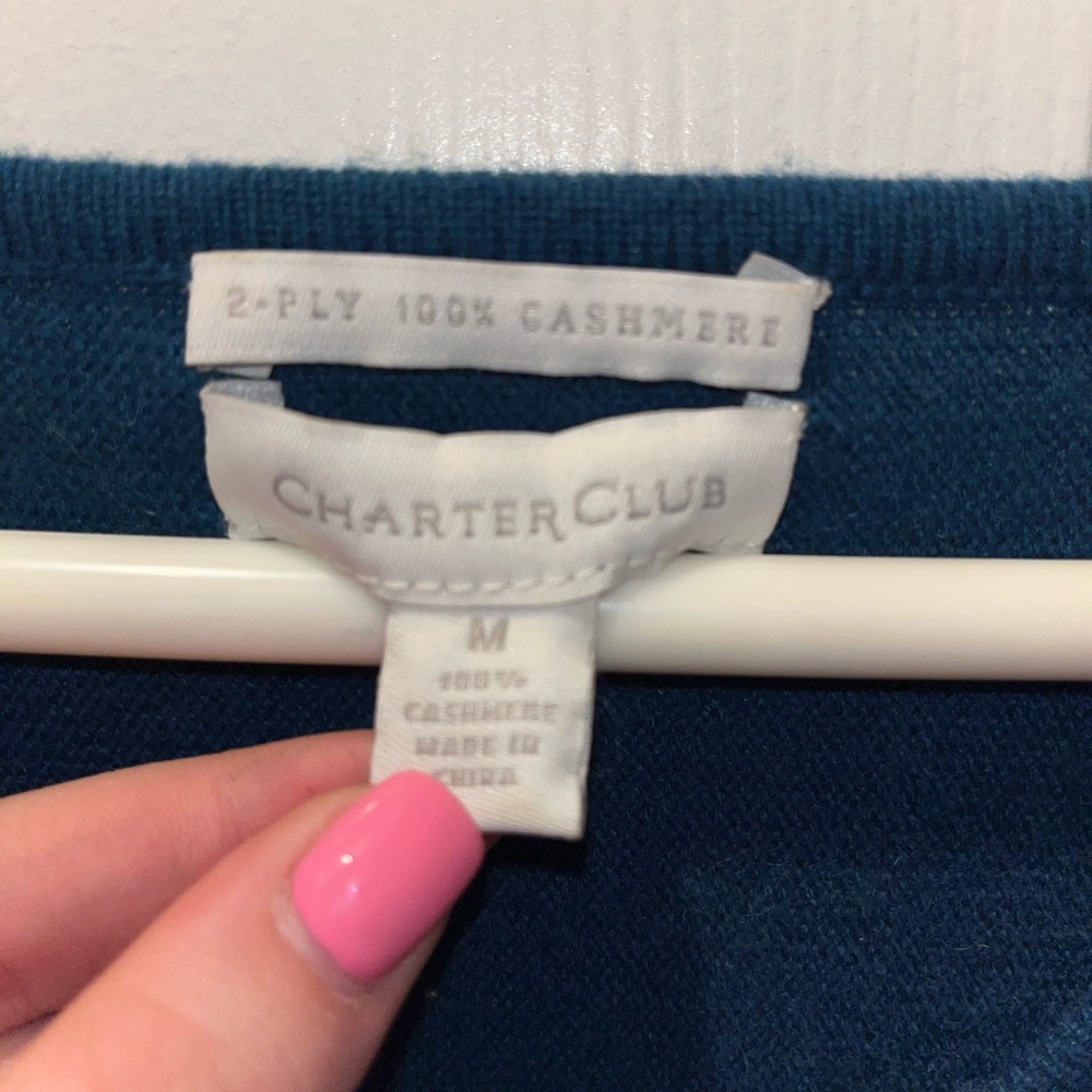 Charter Club Buffalo Check Cashmere Scarf Heather Camel